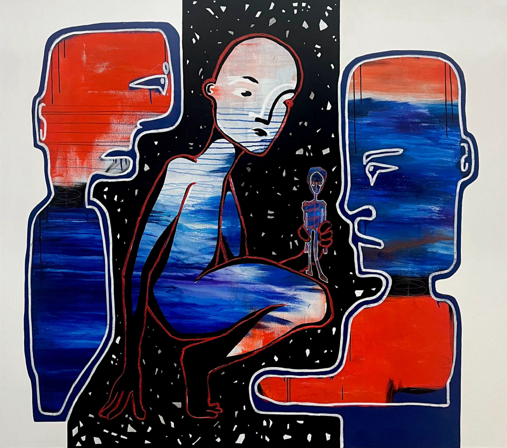 "Die Verhandlung" Bild 150 x 170 cm