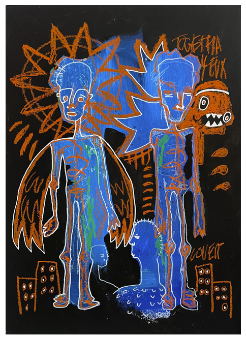 Am Ende zum Anfang - Wohin? Bild 70 x 50 cm